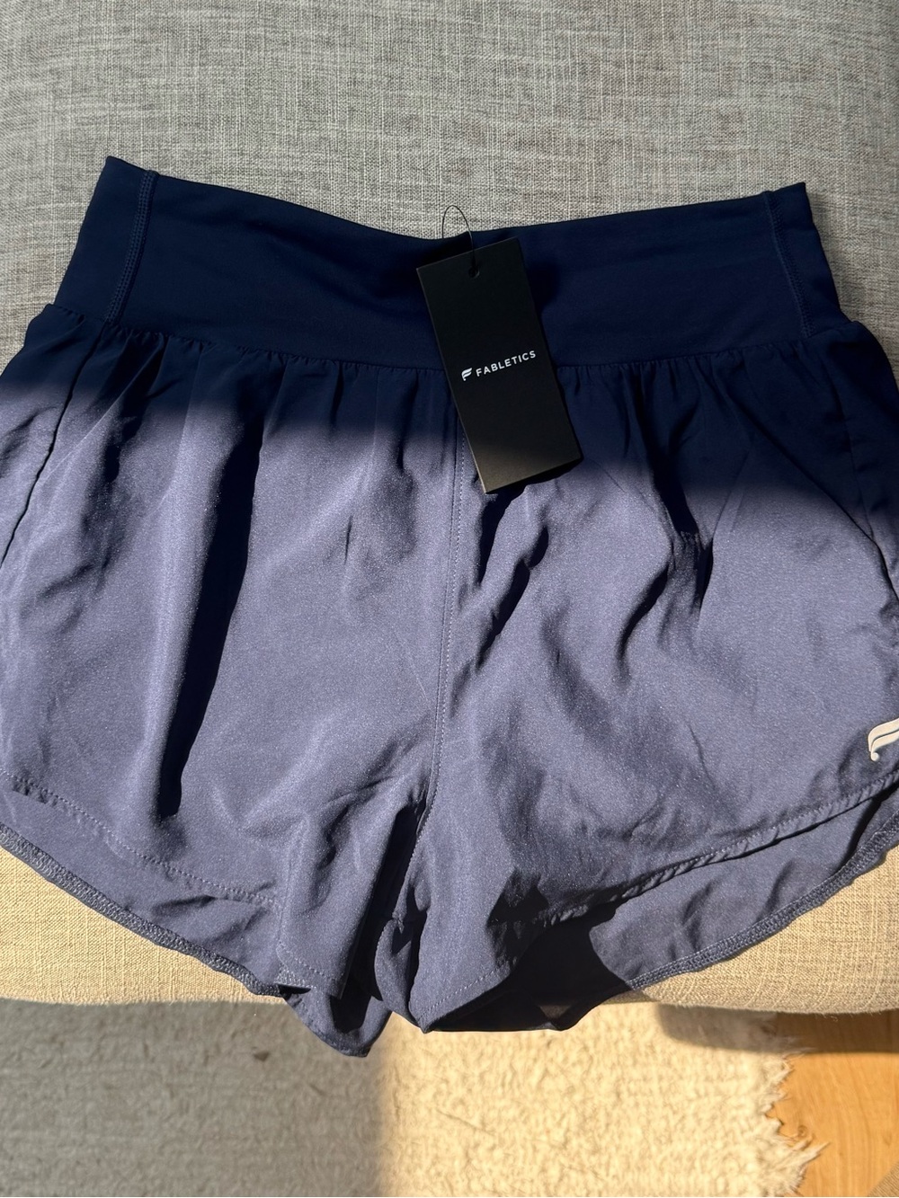 Fabletics Navy Athletic Running Shorts